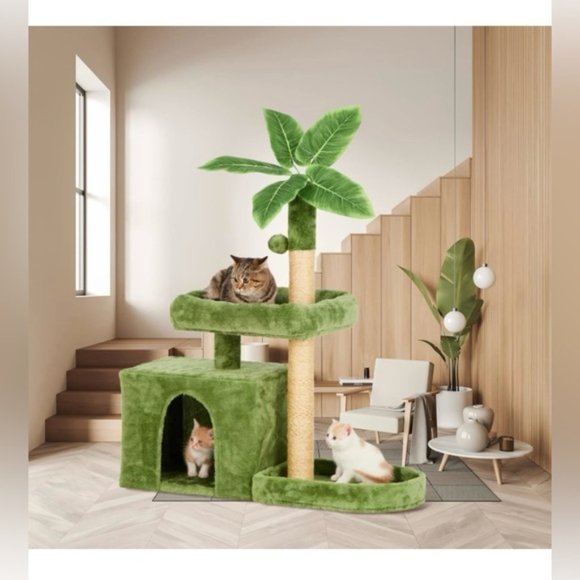 new  Pet Carrier & Cat Tree house bed.  firm price - Picture 3 of 12